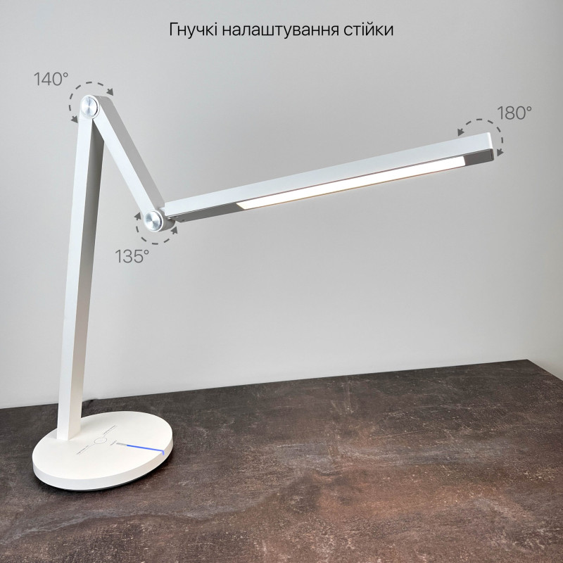 Настольный светильник VIOLUX PARKER 8W 500LM 30-65K белый 530002