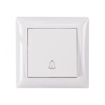 Кнопка звонка белая 3017 PRIMERA LUXEL