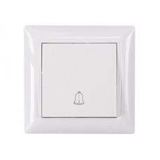 Кнопка звонка белая 3017 PRIMERA LUXEL