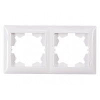 Рамка 2-х горизонтальная белая 3022 PRIMERA LUXEL