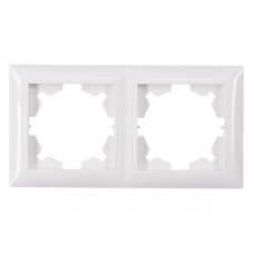 Рамка 2-х горизонтальная белая 3022 PRIMERA LUXEL