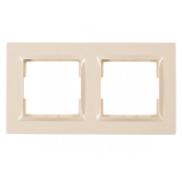 Рамка 2-х горизонтальная крем 9322 JAZZ LUXEL
