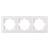 Рамка 3-х горизонтальная белая 3023 PRIMERA LUXEL