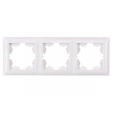 Рамка 3-х горизонтальная белая 3023 PRIMERA LUXEL