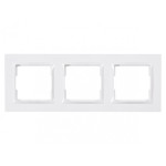 Рамка 3-х горизонтальная белая 9023 JAZZ LUXEL
