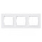 Рамка 3-х горизонтальная белая 9023 JAZZ LUXEL