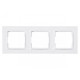 Рамка 3-х горизонтальная белая 9023 JAZZ LUXEL