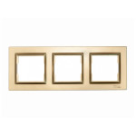 Рамка 3-х горизонтальная бронза 9623 JAZZ LUXEL