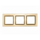 Рамка 3-х горизонтальная бронза 9623 JAZZ LUXEL