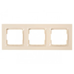 Рамка 3-х горизонтальная крем 9323 JAZZ LUXEL