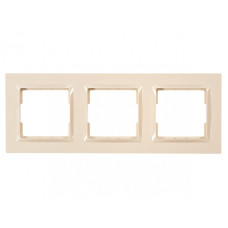 Рамка 3-х горизонтальная крем 9323 JAZZ LUXEL