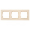 Рамка 3-на горизонтальна крем 9323 JAZZ LUXEL