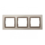 Рамка 3-я горизонтальная терракот 9223 JAZZ LUXEL