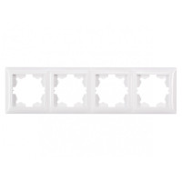 Рамка 4-х горизонтальная белая 3024 PRIMERA LUXEL