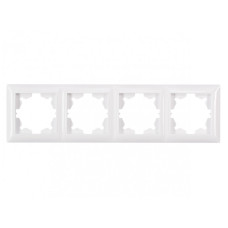 Рамка 4-х горизонтальная белая 3024 PRIMERA LUXEL