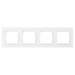 Рамка 4-х горизонтальная белая 9024 JAZZ LUXEL