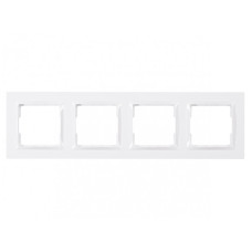 Рамка 4-х горизонтальная белая 9024 JAZZ LUXEL