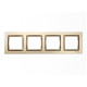 Рамка 4-х горизонтальная бронза 9624 JAZZ LUXEL