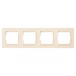 Рамка 4-х горизонтальная крем 9324 JAZZ LUXEL