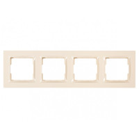 Рамка 4-х горизонтальная крем 9324 JAZZ LUXEL
