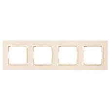 Рамка 4-х горизонтальная крем 9324 JAZZ LUXEL