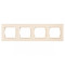 Рамка 4-на горизонтальна крем 9324 JAZZ LUXEL