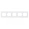 Рамка 5-х горизонтальная белая 9025 JAZZ LUXEL