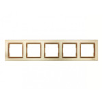 Рамка 5-я горизонтальная бронза 9625 JAZZ LUXEL