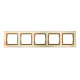 Рамка 5-я горизонтальная бронза 9625 JAZZ LUXEL