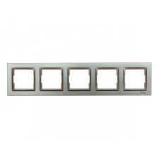 Рамка 5-х горизонтальная графит 9725 JAZZ LUXEL.