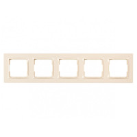 Рамка 5-х горизонтальная крем 9325 JAZZ LUXEL