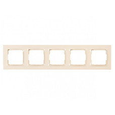Рамка 5-х горизонтальная крем 9325 JAZZ LUXEL