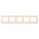 Рамка 5-х горизонтальная крем 9325 JAZZ LUXEL