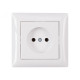 Розетка 1-на б/з белая 3001 PRIMERA LUXEL