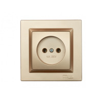 Розетка 1-на б/з бронза 9601 JAZZ LUXEL