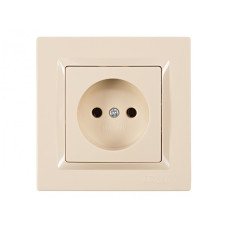 Розетка 1-на б/з крем 9301 JAZZ LUXEL