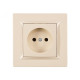 Розетка 1-на б/з крем 9301 JAZZ LUXEL