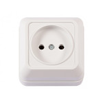 Розетка 1-на б/з накладная белый 2001 OPERA LUXEL