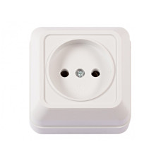 Розетка 1-на б/з накладная белый 2001 OPERA LUXEL