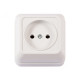 Розетка 1-на б/з накладная белый 2001 OPERA LUXEL