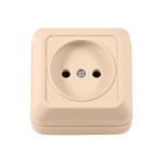 Розетка 1-на б/з накладная крем 2301 OPERA LUXEL