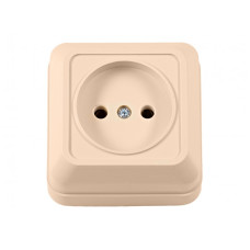 Розетка 1-на б/з накладная крем 2301 OPERA LUXEL