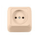 Розетка 1-на б/з накладная крем 2301 OPERA LUXEL