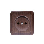 Розетка 1-на б/з накладная вишня 2901 OPERA LUXEL