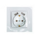 Розетка 1-на з/з + 2 USB біла 9030 JAZZ LUXEL