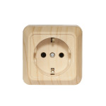 Розетка 1-я с/з накладная сосна 2804 OPERA LUXEL