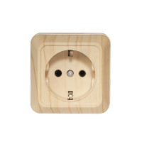 Розетка 1-я с/з накладная сосна 2804 OPERA LUXEL