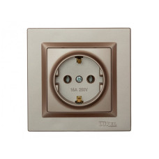 Розетка 1-я с/з терракот 9204 JAZZ LUXEL