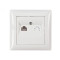 Розетка компьютерная белая 3027 PRIMERA LUXEL