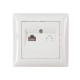 Розетка компьютерная белая 3027 PRIMERA LUXEL
